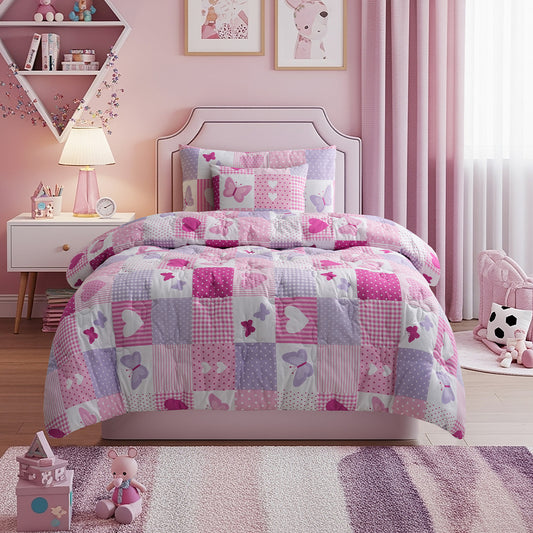 Heart & Flutter Patch Bed Set