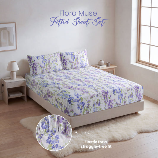 Flora Muse Fitted Sheet Set