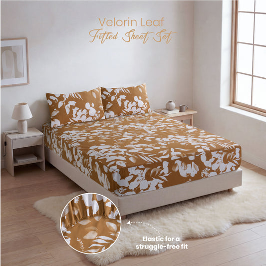 Velorin Leaf Fitted Sheet Set