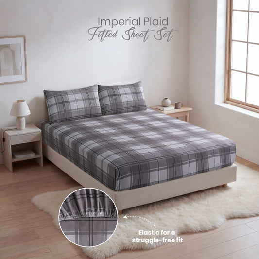 Imperial Plaid Fitted Sheet Set