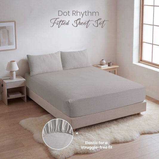 Dot Rhythm Fitted Sheet Set