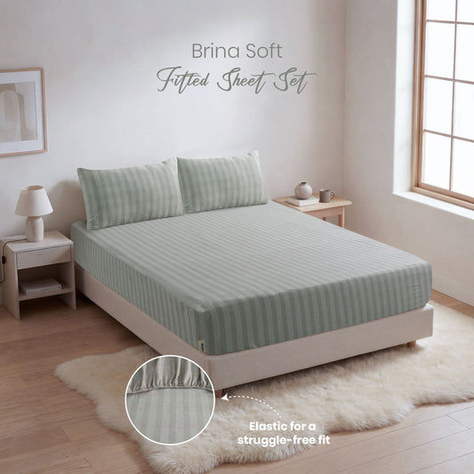 Brina Soft Fitted Sheet Set