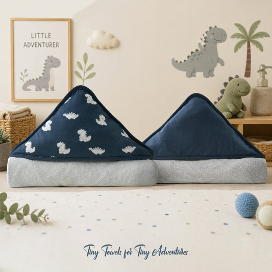Dinos Baby Hooded Towel - Pack of 2