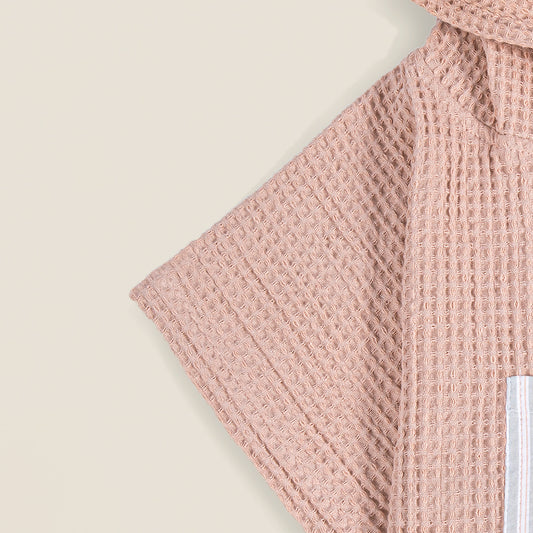 Baby Hooded Poncho Towel - Pink
